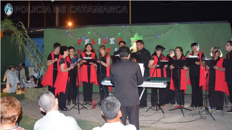 Pesebre viviente en la División Enlace Comunitario