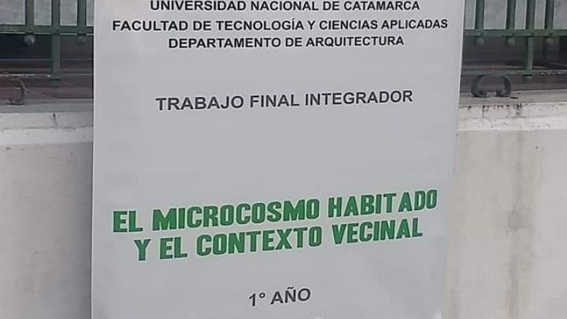 Muestra de estudiantes de Arquitectura de la UNCA