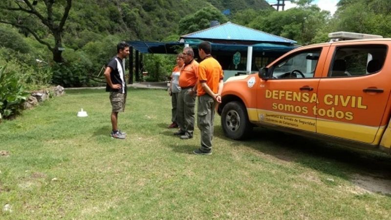 Defensa Civil inspeccionó la cuenca del río El Tala