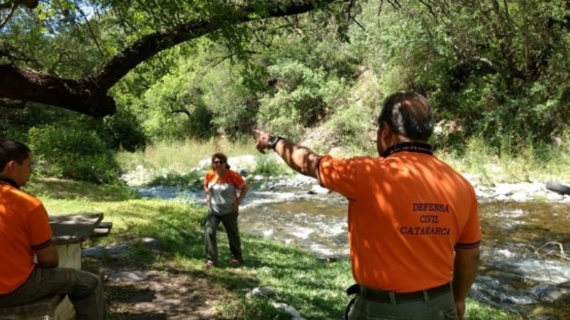 Defensa Civil inspeccionó la cuenca del río El Tala