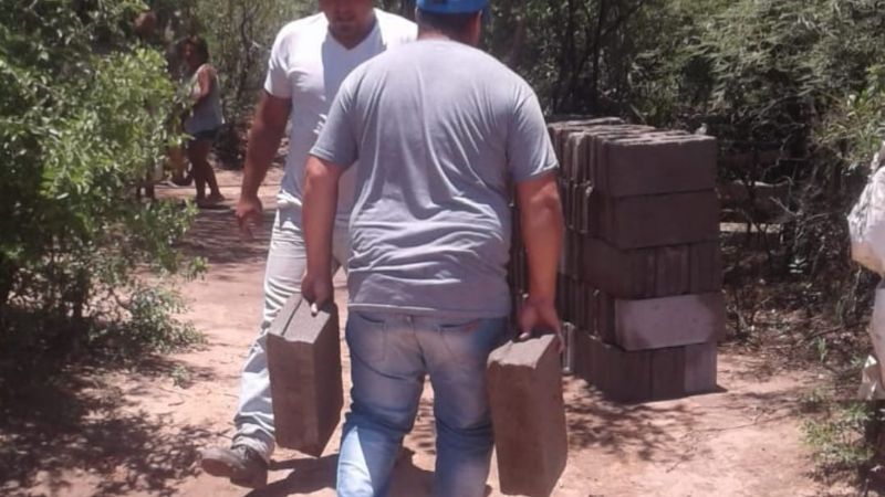 Se derrumbó la pared de una vivienda en Recreo