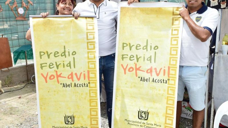 Sánchez acompañó a feriantes en el aniversario de la Feria “Arcos Iris”