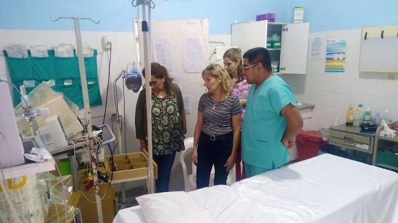 Entrega de equipamientos en el Hospital de Belén