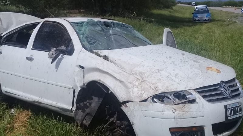 Violento vuelco cerca de Chumbicha