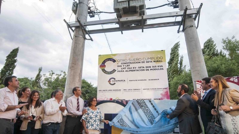 Lucía inauguró el Parque Solar de Saujil