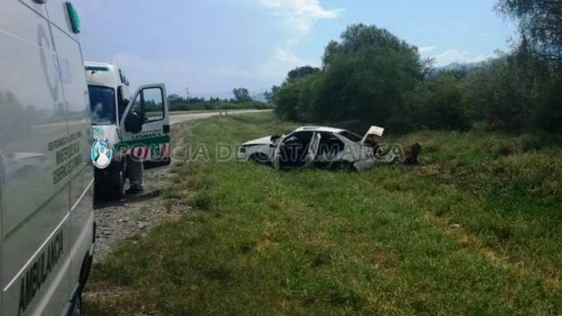 Violento vuelco cerca de Chumbicha