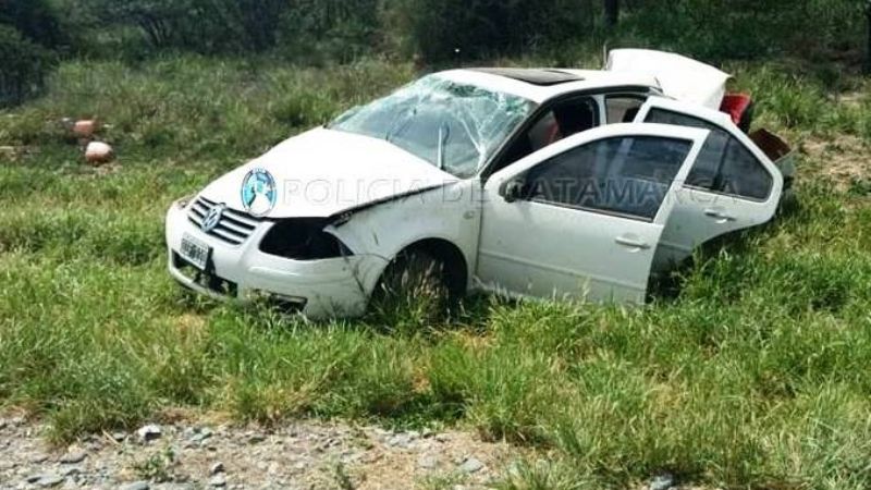 Violento vuelco cerca de Chumbicha