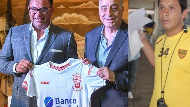 El “Rata” Gordillo, con Mohamed en Huracán