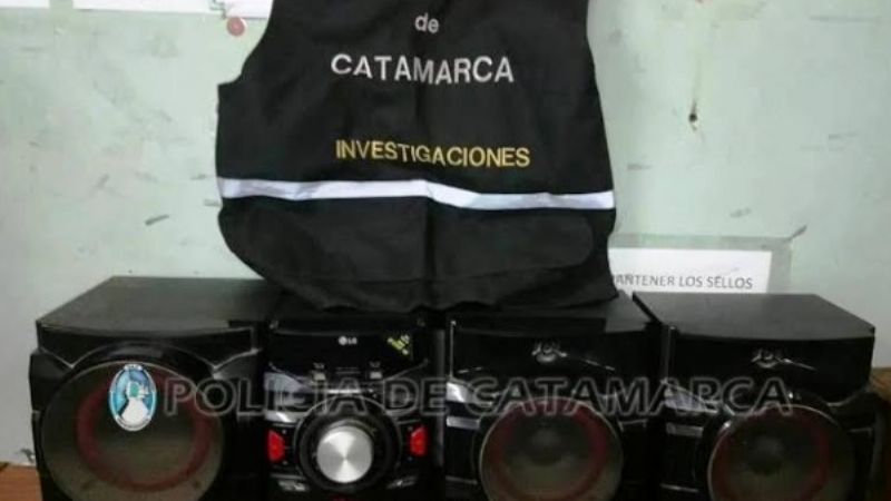 Recuperan equipo de audio robado