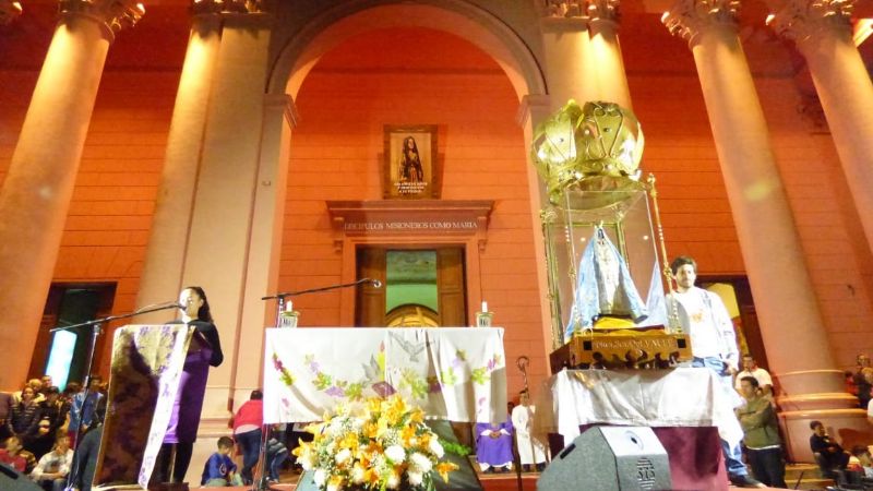 Los niños vivieron su fiesta junto a la Madre del Valle