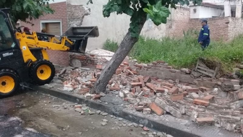 Operativo de limpieza y contención  tras el cambio de tiempo