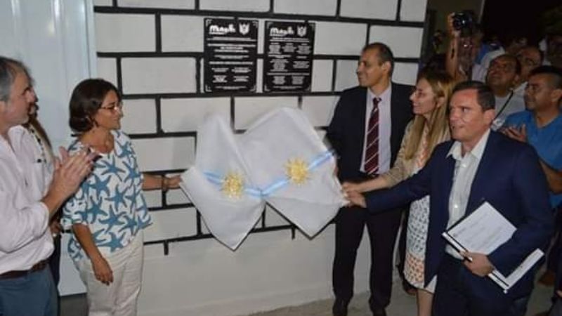 Inauguraron un playón parroquial