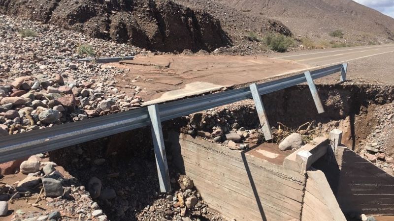 Después del alud, despejan la ruta 60