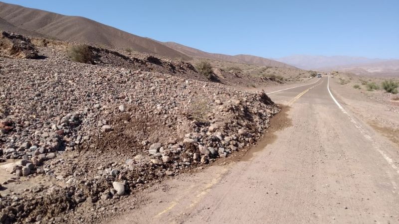 Así despejan la ruta 60 y en breve estará habilitado el tránsito