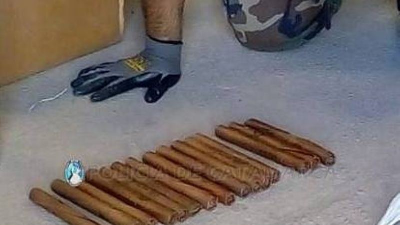 Secuestran explosivos en mal estado de conservación en el CAPE