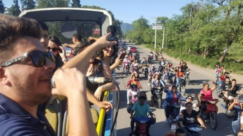 Caravana de Damián Córdoba en Catamarca