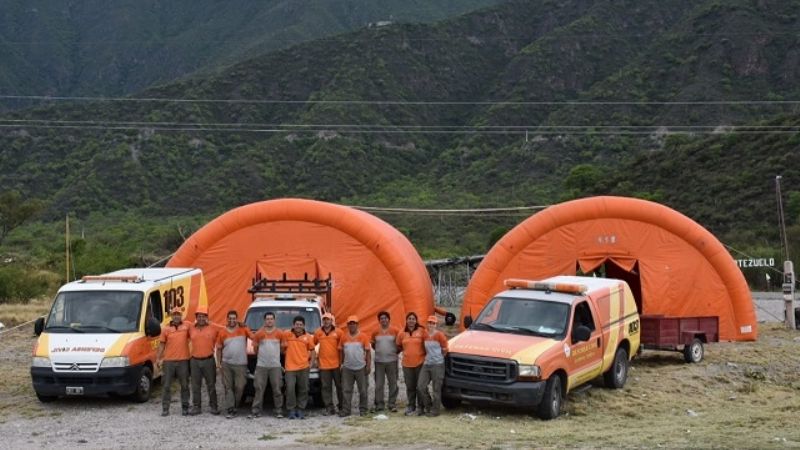 Defensa Civil ya asiste a los peregrinos