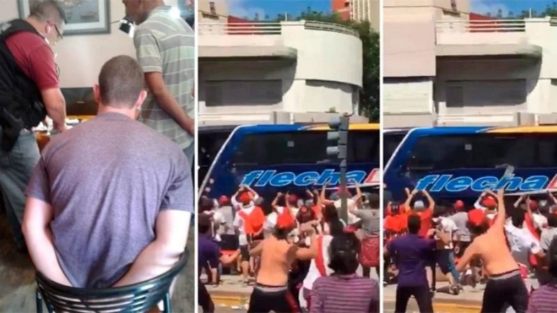 Hay un detenido por el ataque al ómnibus de Boca