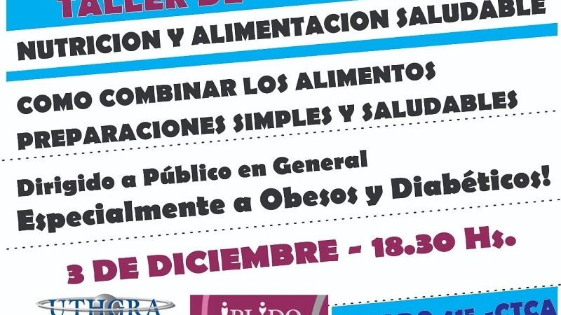 Taller de “Nutrición y Alimentación Saludables” en UTHGRA