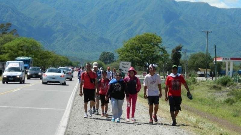 Llegaron más de 6500 peregrinos al Valle Central