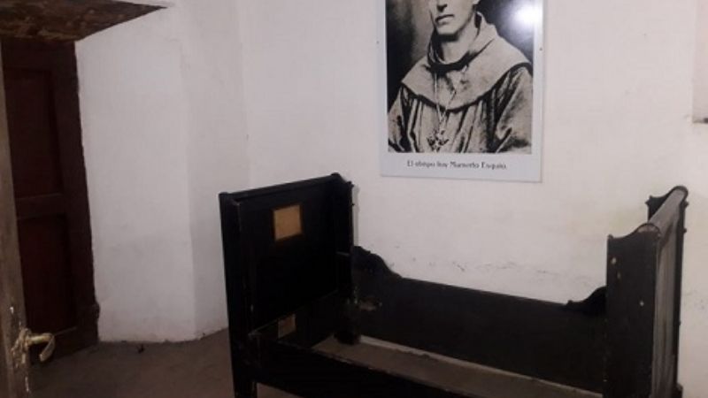En el Calvario se exhibe la cama que le perteneció a Fray Mamerto Esquiú