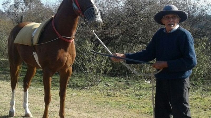 Con 82 años “Don Ahumadita” se viene caminando desde Guayamba a ver a la Virgen