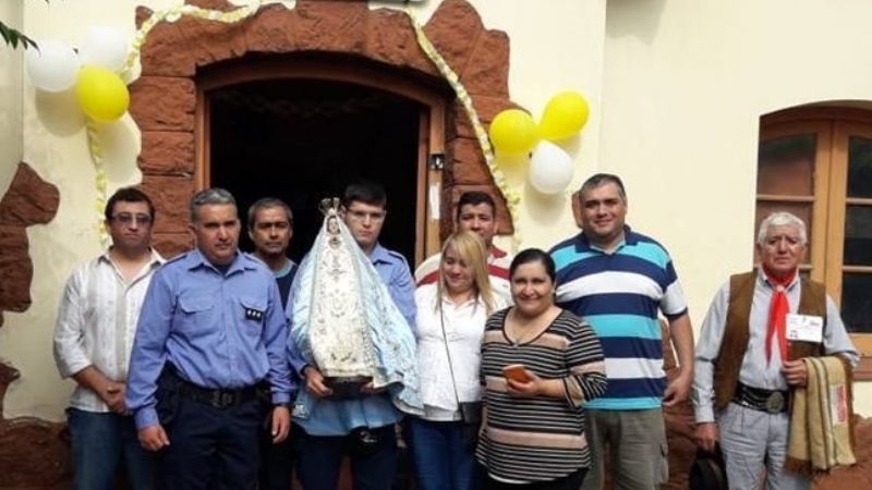 Finalizó la visita de la Virgen del Valle a las dependencias policiales
