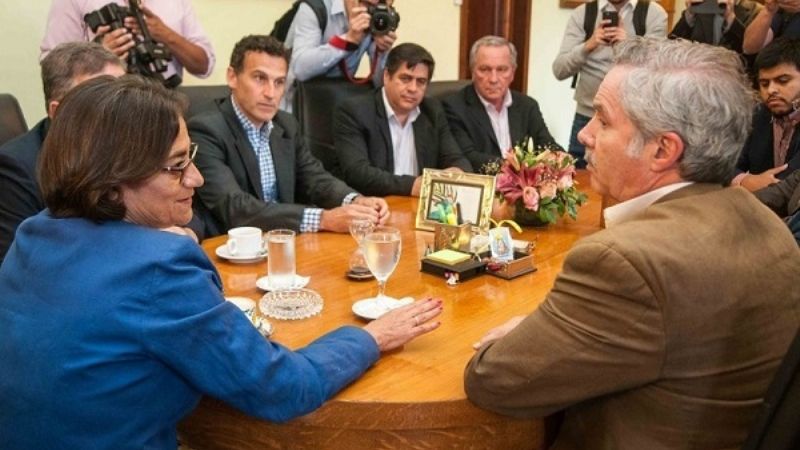 Lucía recibió a Felipe Solá