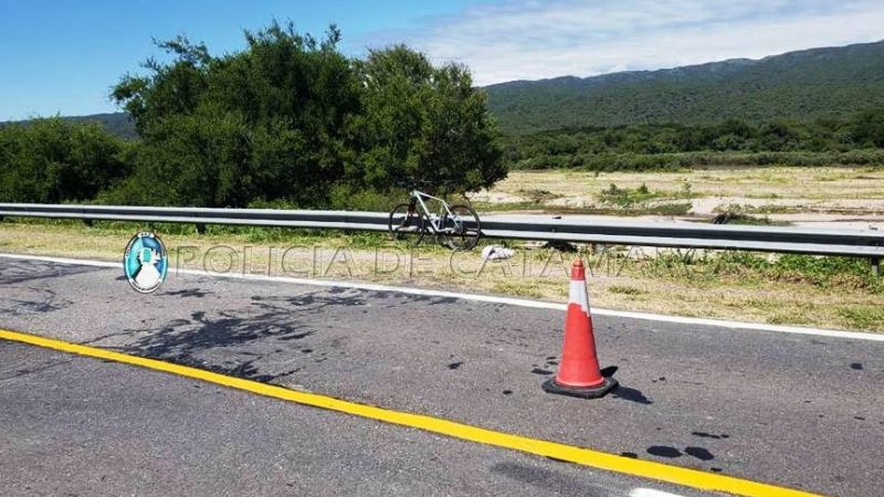 Ciclista lesionado en un siniestro vial en Paclín