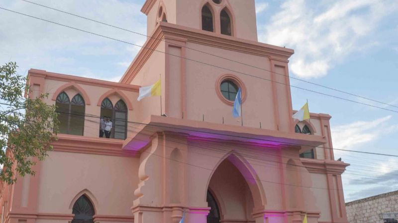 Lucía inauguró la remodelación de la iglesia de Andalgalá