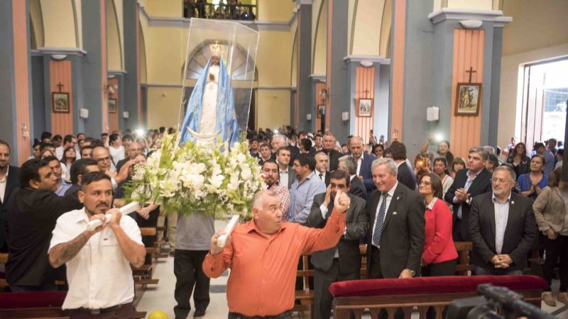 Lucía inauguró la remodelación de la iglesia de Andalgalá