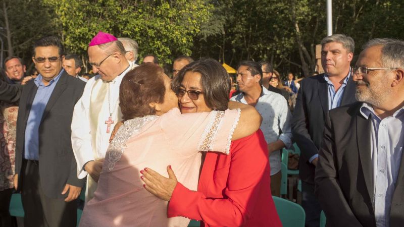 Lucía inauguró la remodelación de la iglesia de Andalgalá