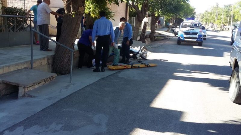 Trasladan desde Andalgalá a motociclista en grave estado