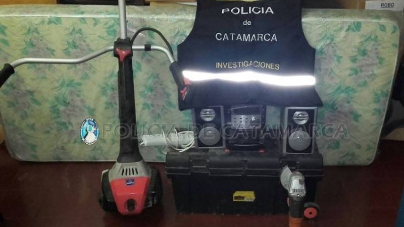 Aprehendieron a un hombre y secuestran elementos robados