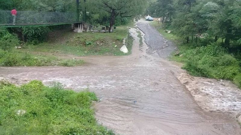 Calles destrozadas en Andalgalá tras las intensas lluvias