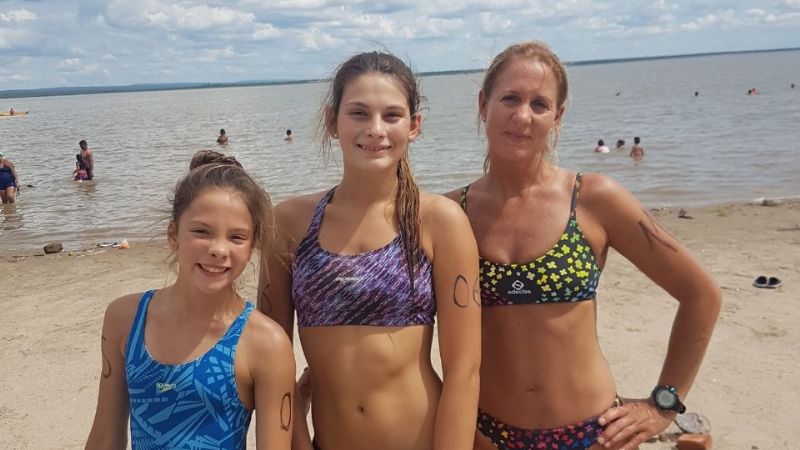 Podios catamarqueños en el torneo de Aguas Abiertas