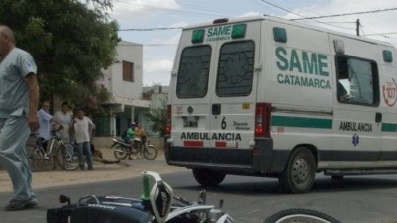 Una mujer embarazada terminó herida tras un accidente