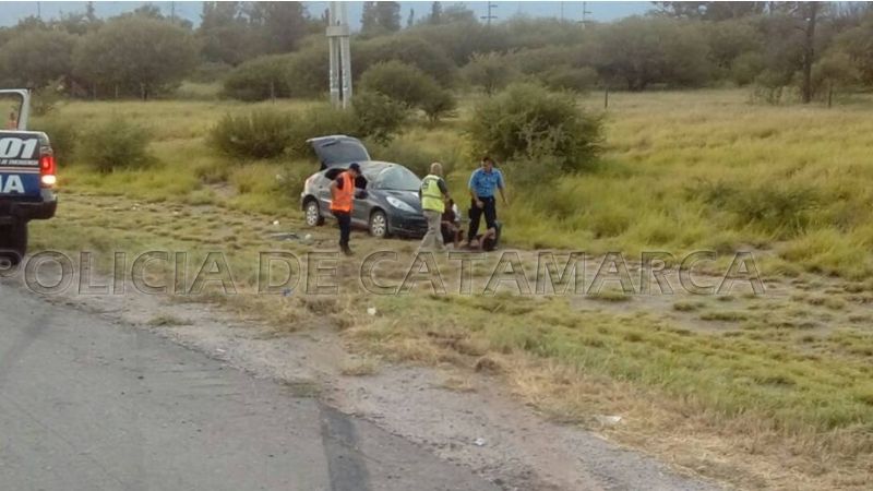 Volcó un auto en la circunvalación