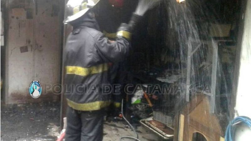 Incendio en una vivienda de la Chacarita