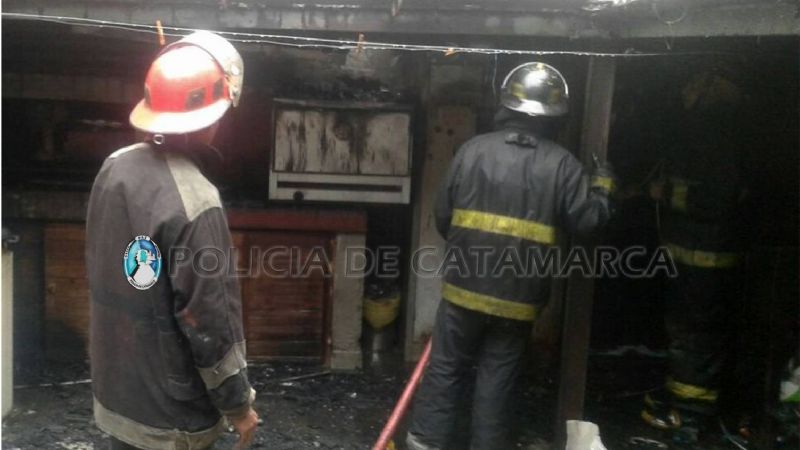 Incendio en una vivienda de la Chacarita