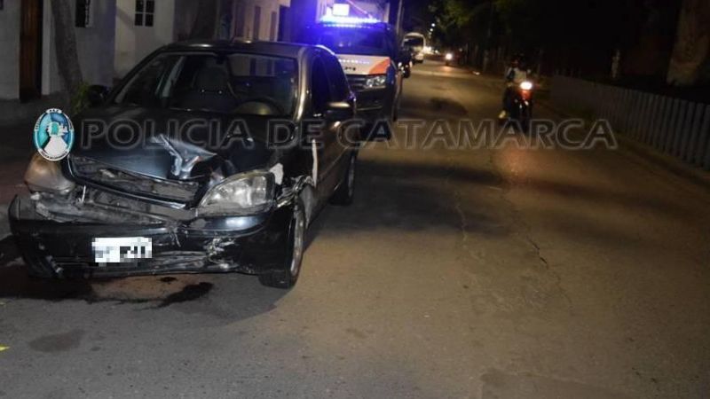 Secuestran droga tras un siniestro vial en pleno centro