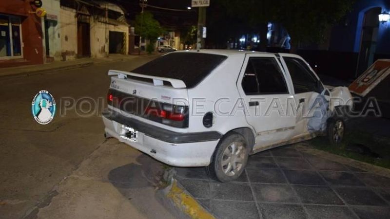Secuestran droga tras un siniestro vial en pleno centro