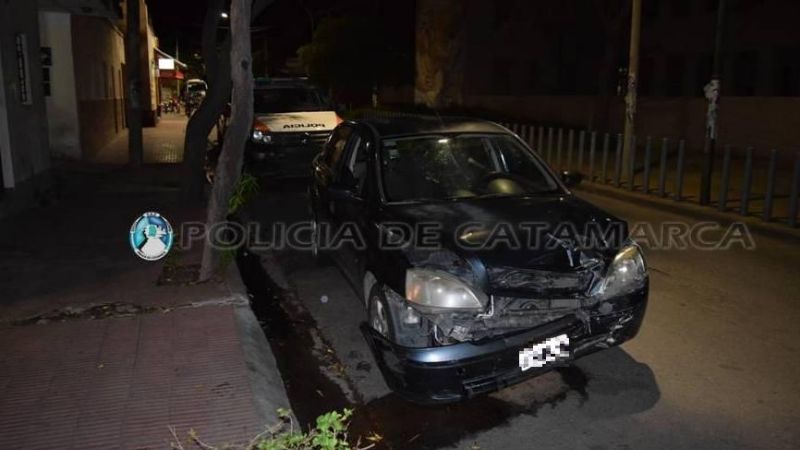 Secuestran droga tras un siniestro vial en pleno centro