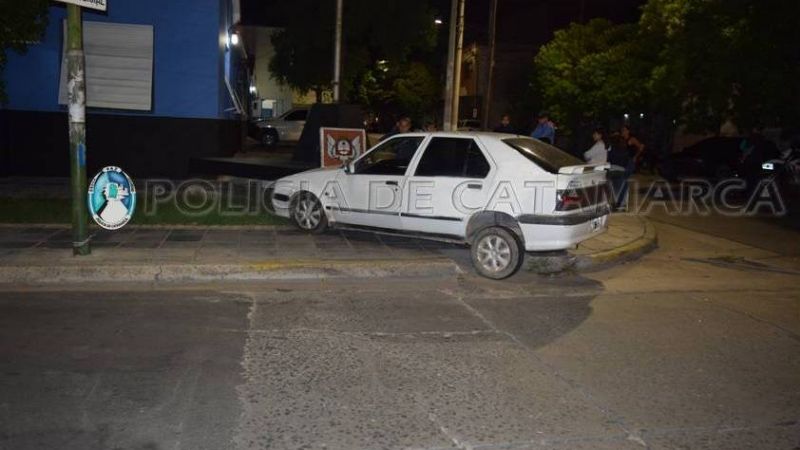 Secuestran droga tras un siniestro vial en pleno centro