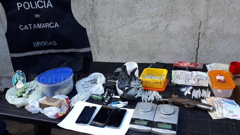 Desbaratan kiosko de venta de drogas en Andalgalá