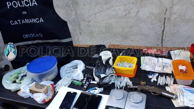 Desbaratan kiosko de venta de drogas en Andalgalá