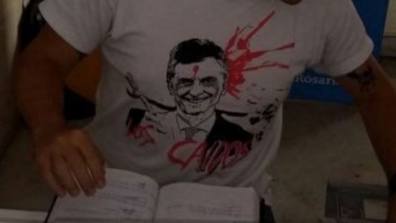 Cambiemos denunció al empleado que usó una remera de Macri baleado