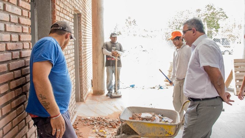 Jalil supervisó el traslado del colegio FASTA