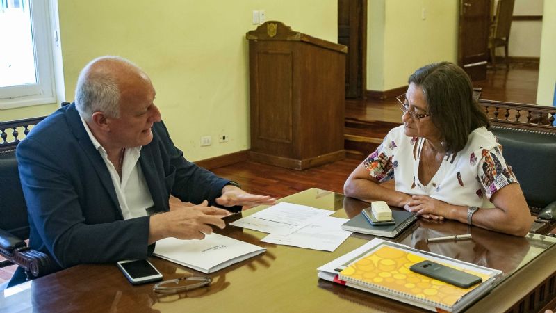 Lucía recibió a funcionarios nacionales