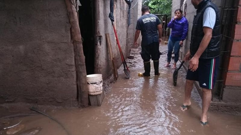 Cuantiosos daños en Valle Viejo por la tormenta
